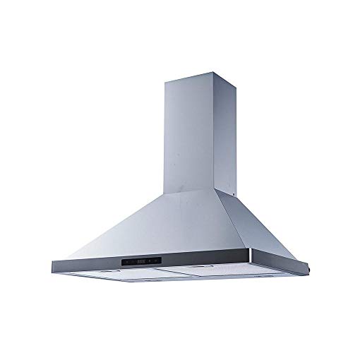 Winflo 30 In. Convertible Stainless Steel Wall Mount Range Hood with Aluminum Mesh Filters, Charcoal Filters and Touch Sensor Control