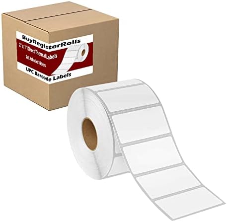 2"x1" Direct Thermal Shipping Labels (1 Roll – 1200 Labels) 2x1 Perforated Postage Thermal- Commercial Grade Permanent Adhesive, Specially Made for FBA Shipping. Compatible with All Label Printers image 2