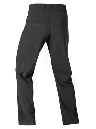 FREE SOLDIER Men's Outdoor Cargo Hiking Pants with Belt Lightweight Waterproof Quick Dry Tactical Pants Nylon Spandex