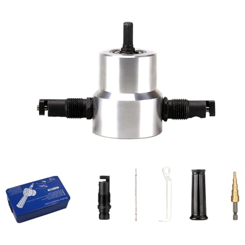 Roditrice a doppia testa per lamiera a 360 gradi in metallo Roditrice per trapano per perforazione e fustellatura