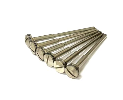 Screw Mandrel 3/32" Shank and Screw for Rotary Tools Accessory Holder Made in German 6PCS by JTS