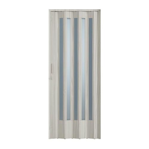 Porta Sanfonada Pvc Plastporta 210x72cm Translucida Bcf Pecan