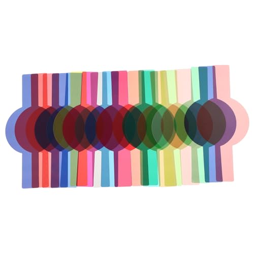 MUELODSIC 20 Stück Teiliges Farbfilter Kamera Blitz Praktische Lichtkorrektur filterplatten Vielseitiges Zubehör für Film Video Bühne und Fotografie...