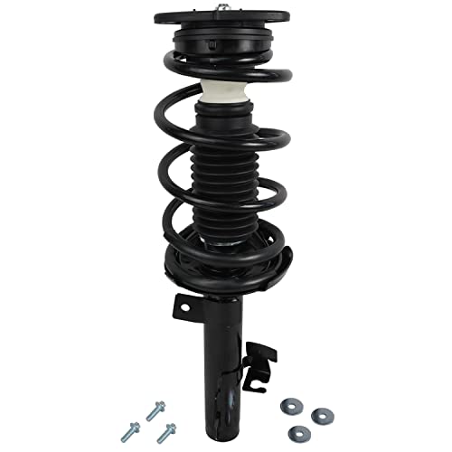 Image of Detroit Axle - 2 Front Struts for 2004-2013 Mazda 3, 2006-2010 Mazda 5 Complete Front Struts w /Coil Spring 2005 2007 2008 2009 Replacement Quick Install Ready Strut Shocks Assembly