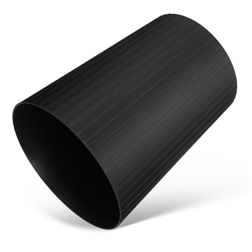 Papelera Rectangular Negra de Plástico Unomor miniatura 1