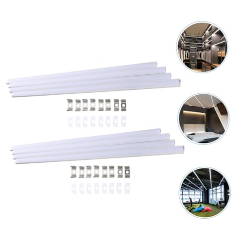 Kit profilés aluminium LED U ruban LED diffuseur laiteux 8 ensembles