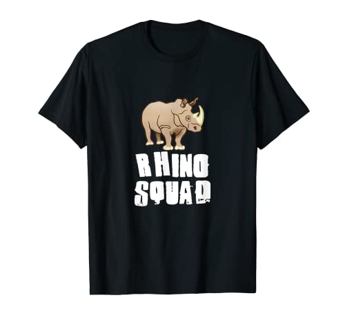 RHINO Squad Camiseta Cool Animal Camiseta