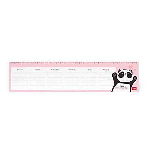 Legami - Agenda De Escritorio Panda En Oferta Legami - Planning De Escritorio, Smart Planning, 34 X 8 Cm, 55 Hojas Extraíbles, Papel De 80 G/M², Made In Italy, Panda