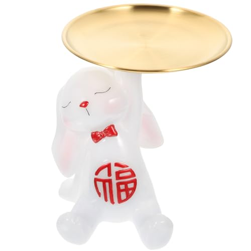 Coupelle à bijoux lapin en céramique rouge pour éviter de perdre vos bagues - 2