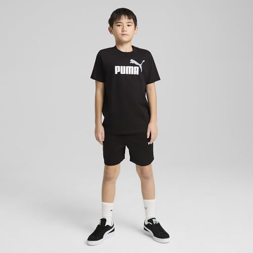 Image of Puma Boy Cotton Solid Regular Fit Tees