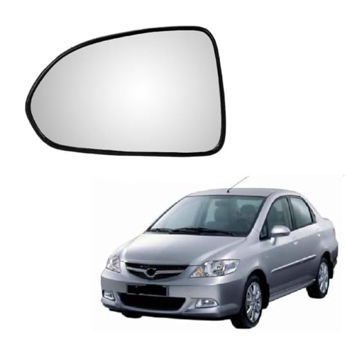 Image of MACZO - orvm Left Side Rear View Mirror Glass Tukdi Sub Mirror Plate Handa City ZX 2004-2008 Model