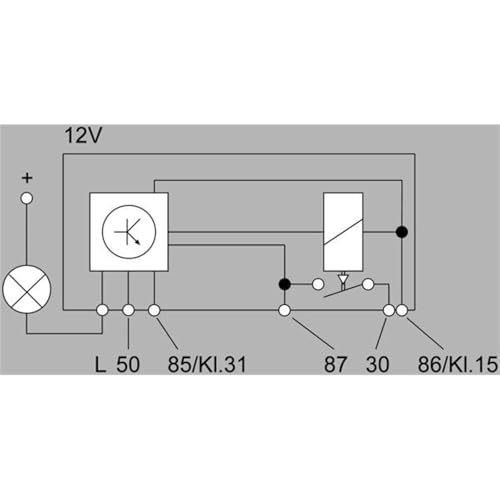 Durée de préchauffage 9sec avec l'appareil de commande HELLA 6 pôle 12V