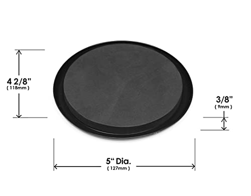 Slipstick 5 Inch Round Furniture Movers For Carpet Floors & Rugs (8 Pack) Premium Reusable Furniture Sliders For Moving Heavy Furniture & Appliances, Black #TOP3