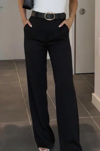 Business Outfits for Women 2025 Wide Leg Dress Pants - Travel & Casual Pants for Women - Elegant & Comfortable2