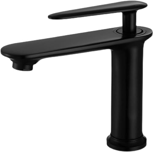 Robinet de lavabo de salle de bain blanc à poignée unique durable