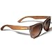 CLOUDFIELD Wood Polarized Sunglasses Wayfarer Style - 100% UV Protection, Bamboo Wooden Frame