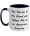 The Voices in My Head are Telling Me to Go Aquarium. Aquarium Keeping Two Tone 11oz Mug, Sarcasm Aquarium Keeping Gifts, Cup For Friends