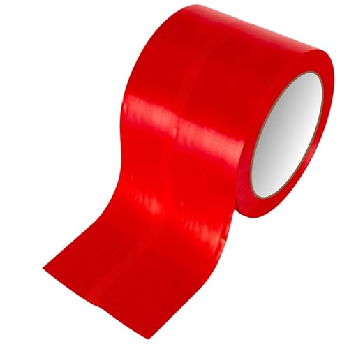 Image of GTSE 4 inch x 108 ft Red PVC Vinyl Floor Tape, 12 Rolls, Safety Marking Tape, 6 mil Thick, Suitable for Dance Floors, Gyms, Warehouses, Sports Facilities