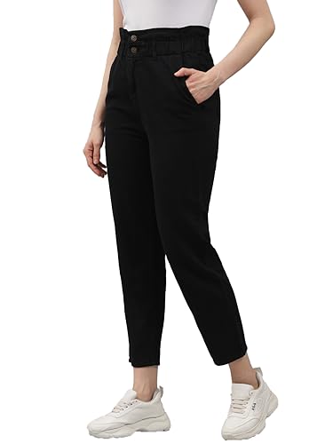 Image of KOTTY Women's High Rise Cotton Lycra Blend Ankle Length Slim fit Jeans