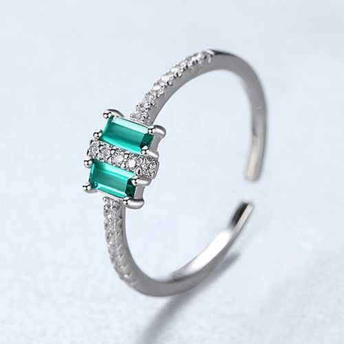 Image of Bling Queen Silver Rings for Women, Gemstone Rings, Adjustable Rings, Gift for Girlfriend, Ring for Girls, Anniversary Ring for Wife, Birthday Ring Gift, Dainty Rings, Ring Design for Women