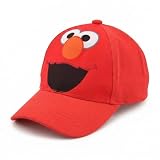 Sesame Street Toddler Boys' Elmo Cotton Baseball Cap, Light Red, Age 2-4