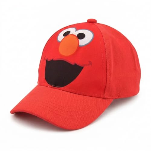 Sesame Street Toddler Boys' Elmo Cotton Baseball Cap, Light Red, Age 2-4