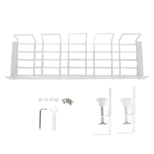 Organizador de Cables Bajo Escritorio, Bandeja de Gestión de Cables de Acero de 40.5CM, Resistente y Ahorra Espacio, Bandeja Organizador para Oficina (Blanco) miniatura 1