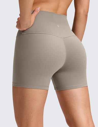 Image of CRZ YOGA No Front Seam Biker Shorts 4 inch | Butterluxe, Extremely Soft, Gentle Compression, Yoga, High Waisted, for Women