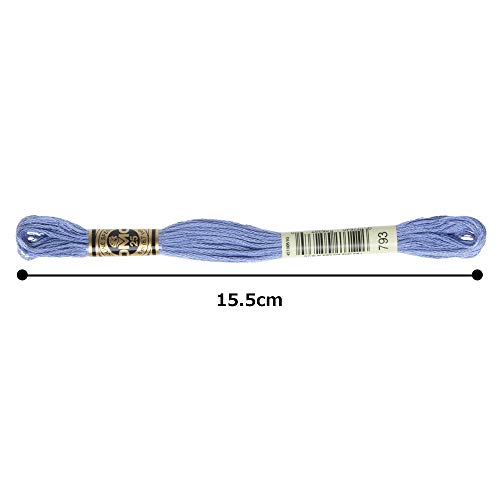 Image of DMC 6-Strand Embroidery Cotton Floss, Medium Cornflower Blue