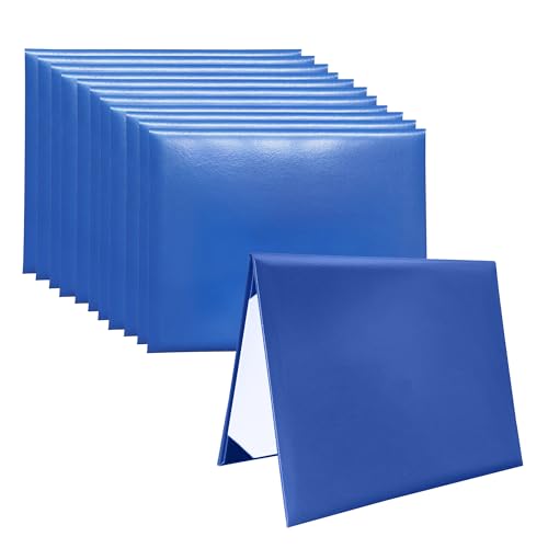 Smooth diploma certificate covers, 12 pcs, 8 1/2 x 11, royal blue