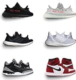 TruBags Floating Shoe Display | Set of 10 Clear Float Acrylic Shelves | Wall Mounted Showcase for...