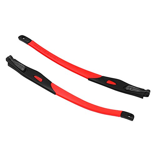 BroLizard Replacement Temples Arms for Oakley Crosslink Glass Satin Black Frame - Red with Icon Ring