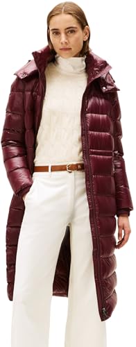 Tommy Hilfiger Damen Steppmantel Gloss Down Waist Maxi mit...
