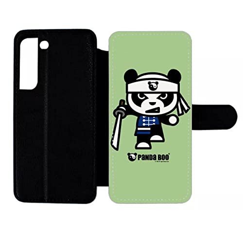 Étui Cuir pour Samsung Galaxy S22 Panda Boo, la protection antichoc et magnétique style manga