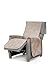 textil-home Funda Cubre Sillón Relax Adele, Tamaño 1 Plaza -Protecto Sofá Acolchado...