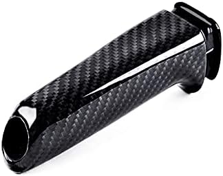 Car Handbrake Cover Grip Handle Lever for E90 E60 F30, Carbon Fiber Pattern Hand Brake Set Cover for 3 5 Series