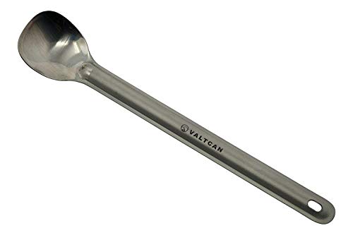 Valtcan Titanium Spoon Long Handle Polished End - Thumbnail 6