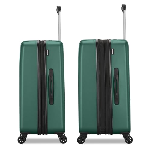 Image of American Tourister Westridge Hardshell Luggage Set - 3 Piece Set - 20 inch Carry-On, 24 inch & 28 inch Checked Luggage Set with 360 Spinner Wheels - Expandable Suitcases for Extended Travel - Malachite Green