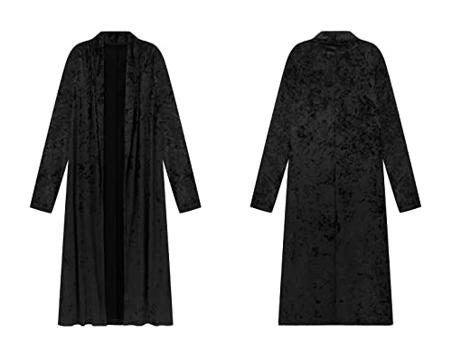 Image of R.Vivimos Women's Long Sleeves Casual Velvet Jacket Open Front Cardigan Coat Outerwear