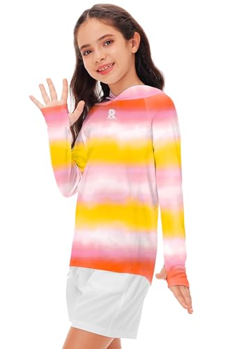 Image of Remimi Kids Sun Shirt Rash Guard Quick Dry Sun Protection Athletic Hoodie Hiking Shirts 3-12 Years
