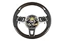Kompatibel mit Porsche Panamera G2/971 Lenkrad Leder Schwarz/Holz Paldao/Heizung