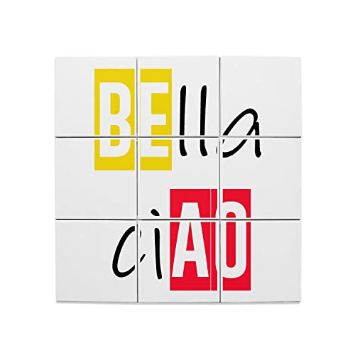 Carreaux céramique Bella Ciao féministe 20x20 lot décoration murale Italie