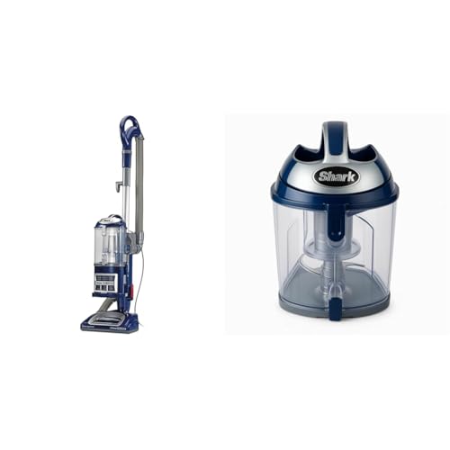 Image of Shark Navigator Lift-Away Deluxe Upright Vacuum + Shark Dust Cup for Navigator Lift-Away Vacuums, Large Dust Cup Capacity, HEPA Filter, Swivel Steering, Upholstery Tool & Crevice Tool Included