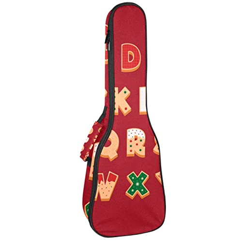 Sac ukulélé ténor et soprano rouge pain d'épices étanche