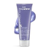RUSK Deepshine PlatinumX Violet Lusterizer - Color Enhancing Styling Cream for Bleached Hair - Hair Styling Products for Brassiness, Frizz Control & Shine (4 oz)