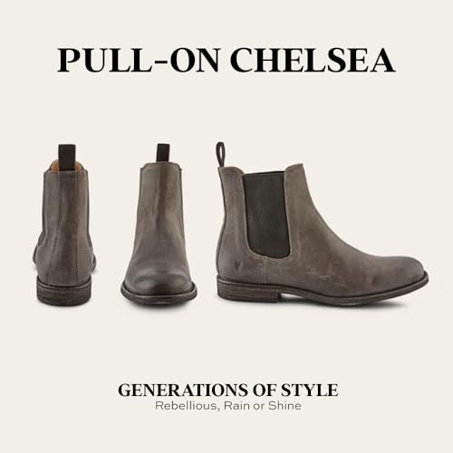 Image of Frye Tyler Chelsea Boots for Men Designed with Flexible Blake Construction and Elasticated Side Panels, Comfort Footbed and Full Leather Lining - 6 inch Shaft Height