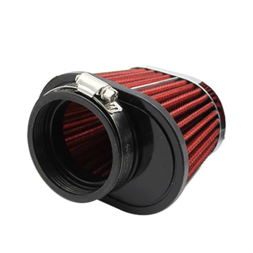 Filtre à air universel moto 60mm accessoire moteur voiture rouge
