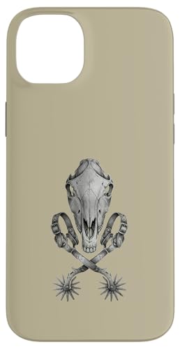 Western Skull Spurs Crossed Cowboy Gear �r���e�[�W���C���A�[�g �X�}�z�P�[�X iPhone 14 Plus �p