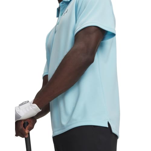 Image of Under Armour Mens Tech Polo Opal Blue /Pitch Gray XX-Large Regular