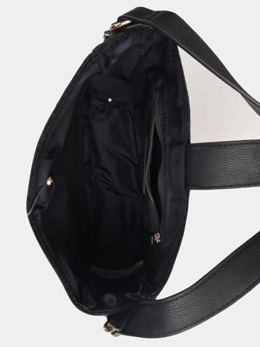 Image of Logo Black Polyester Sling Bag